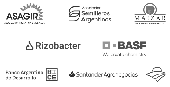 Asociación Argentina de Girasol - Asociación Semilleros Argentinos - Maizar - Rizobacter - Santander Agronegocios - Banco Argentino de desarrollo - BASF